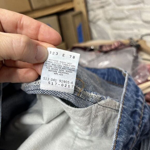 Levis 517 Jeans 46x30 42 Waist Actual Orange Tab Made in USA Boot Cut Vintage - Picture 7 of 7